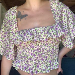 Zara Floral Blouse